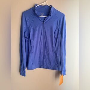 Avia Vibrant Blue Full Zip Jacket Pockets Size Large NWT